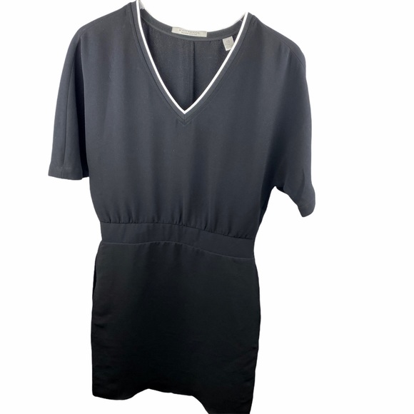 Scotch & Soda Black V-Neck Sports Dress Stripe XS - Picture 2 of 10